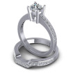 0.85CT Round Cut Diamonds Bridal Set , picture number 2