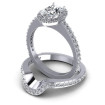 1.10CT Oval And Round Cut Diamonds Bridal Set , picture number 2