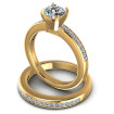 1.40CT Princess And Round Cut Diamonds Bridal Set , picture number 2