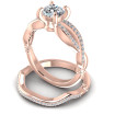 0.70CT Round Cut Diamonds Bridal Set , picture number 2