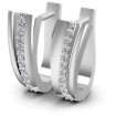 0.30CT Round Cut Diamonds Hoop Earrings , picture number 0