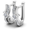 0.50CT Round Cut Diamonds Hoop Earrings , picture number 0