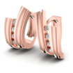 0.10CT Round Cut Diamonds Hoop Earrings , picture number 0