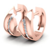 0.30CT Round Cut Diamonds Hoop Earrings , picture number 0