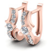 0.50CT Round Cut Diamonds Hoop Earrings , picture number 0