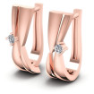 0.10CT Round Cut Diamonds Hoop Earrings , picture number 0