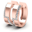 0.50CT Round Cut Diamonds Hoop Earrings , picture number 0