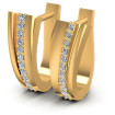 0.30CT Round Cut Diamonds Hoop Earrings , picture number 0