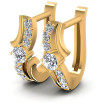 0.50CT Round Cut Diamonds Hoop Earrings , picture number 0