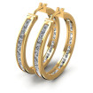 7.10CT Princess Cut Diamonds Hoop Earrings , picture number 0
