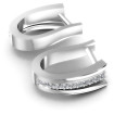0.30CT Round Cut Diamonds Hoop Earrings , picture number 1