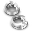0.30CT Round Cut Diamonds Hoop Earrings , picture number 1