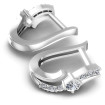 0.50CT Round Cut Diamonds Hoop Earrings , picture number 1