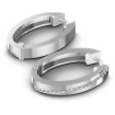 0.40CT Round Cut Diamonds Hoop Earrings , picture number 1