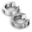 0.10CT Round Cut Diamonds Hoop Earrings , picture number 1