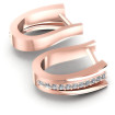 0.30CT Round Cut Diamonds Hoop Earrings , picture number 1