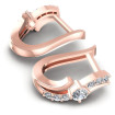 0.50CT Round Cut Diamonds Hoop Earrings , picture number 1