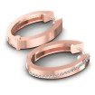 0.40CT Round Cut Diamonds Hoop Earrings , picture number 1