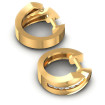 0.30CT Round Cut Diamonds Hoop Earrings , picture number 1
