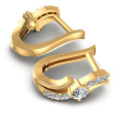 0.50CT Round Cut Diamonds Hoop Earrings , picture number 1