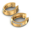 0.50CT Round Cut Diamonds Hoop Earrings , picture number 1