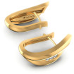 0.30CT Round Cut Diamonds Hoop Earrings , picture number 1