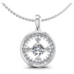 0.90CT Round Cut Diamonds Diamond Pendants , picture number 0