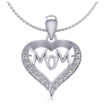 0.50CT Round Cut Diamonds Heart Pendant , picture number 0