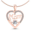 0.55CT Round Cut Diamonds Heart Pendant , picture number 0