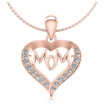0.50CT Round Cut Diamonds Heart Pendant , picture number 0