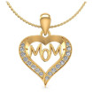 0.50CT Round Cut Diamonds Heart Pendant , picture number 0