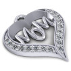0.50CT Round Cut Diamonds Heart Pendant , picture number 1