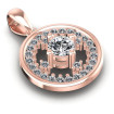 0.90CT Round Cut Diamonds Diamond Pendants , picture number 1