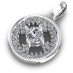 0.90CT Round Cut Diamonds Diamond Pendants , picture number 2