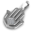 0.10CT Round Cut Diamonds Religious Pendant , picture number 2