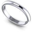 14KT White Gold 3.10MM Width & 1.95MM Thick Plain Wedding Band , picture number 0