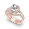 0.80CT Round Cut Diamonds Bridal Set , picture number 0