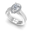 0.55CT Pear And Round Cut Diamonds Bridal Set , picture number 0