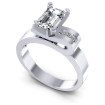 0.55CT Emerald And Princess Cut Diamonds Engagement Rings , picture number 0