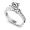 1.90CT Round And Princess Cut Diamonds Engagement Rings , picture number 0