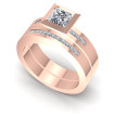 0.90CT Princess Cut Diamonds Bridal Set , picture number 0