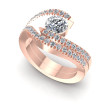 0.95CT Round Cut Diamonds Bridal Set , picture number 0