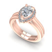 0.55CT Pear And Round Cut Diamonds Bridal Set , picture number 0