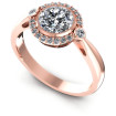 0.55CT Round Cut Diamonds Halo Ring , picture number 0