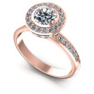 0.95CT Round Cut Diamonds Halo Ring , picture number 0