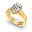 0.55CT Pear And Round Cut Diamonds Bridal Set , picture number 0