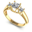 0.75CT Princess Cut Diamonds Three Stone Ring , picture number 0