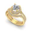 0.80CT Round Cut Diamonds Bridal Set , picture number 0