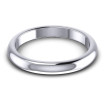 14KT White Gold 3.10MM Width & 1.95MM Thick Plain Wedding Band , picture number 1