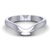 14KT White Gold 3.05MM Width & 1.85MM Thick Plain Wedding Band , picture number 1